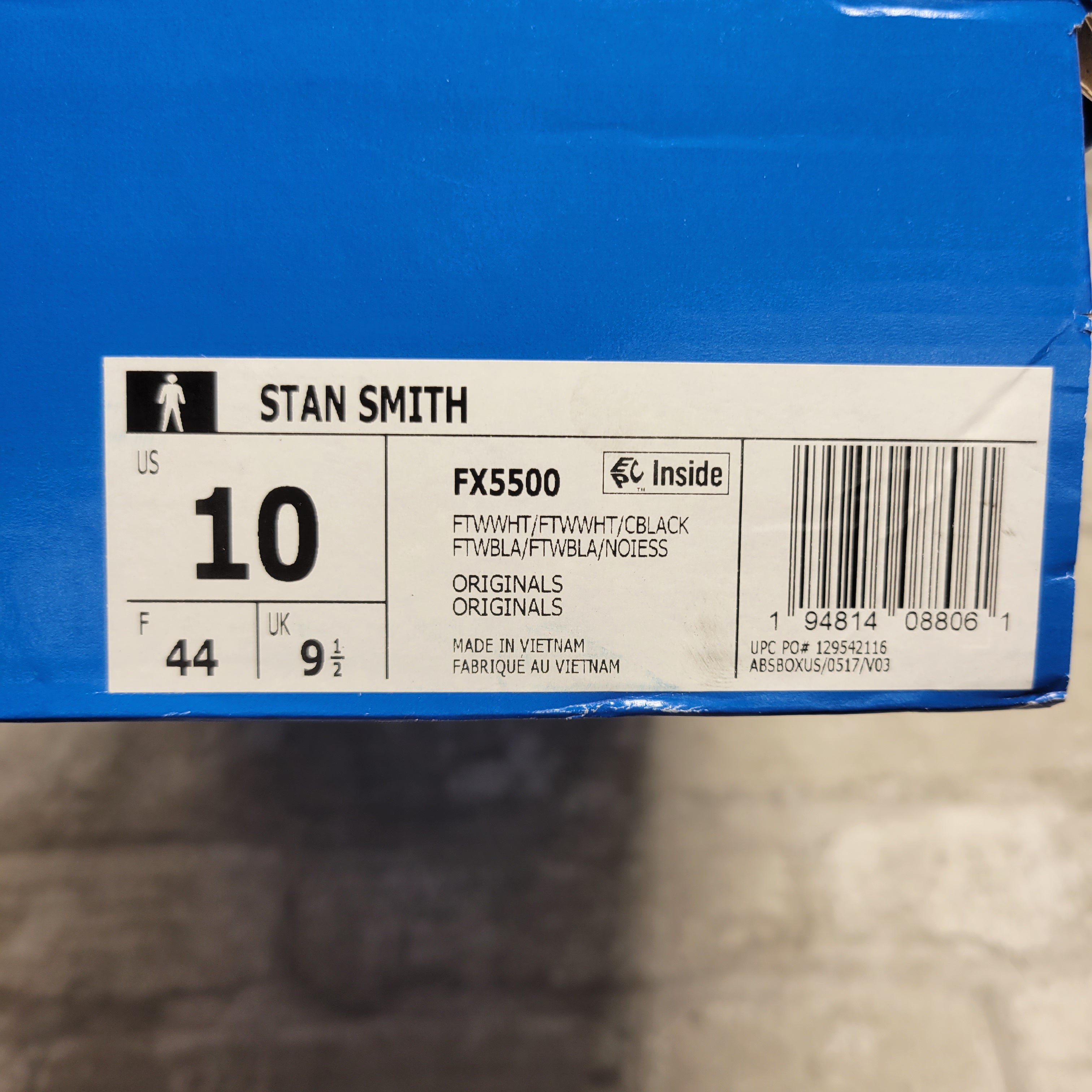 adidas Originals Men's Stan Smith (End Plastic Waste) Sneaker, White 10 (8100341874926)